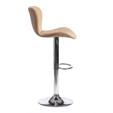 Стул барный Tetchair AVIONIC mod. KY712A металл/экокожа, 455386-107 см, бежевый/хром