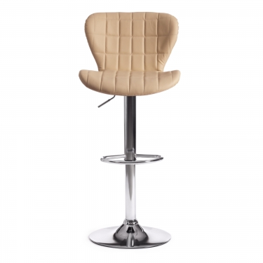 Стул барный Tetchair AVIONIC mod. KY712A металл/экокожа, 455386-107 см, бежевый/хром