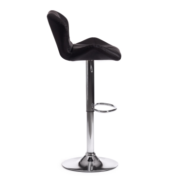 Стул барный Tetchair BIAGGIO mod. KY717 металл/экокожа, 445083-103 см, черный/хром