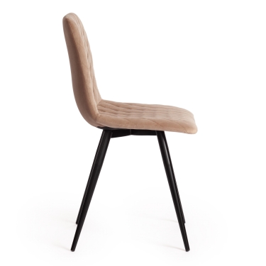Стул полубарный Tetchair CHILLY mod. 7095пб ткань/металл, 53x44x94 см, высота до сиденья 66 см, темно-серый barkhat 14/черный