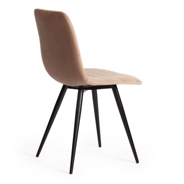 Стул полубарный Tetchair CHILLY mod. 7095пб ткань/металл, 53x44x94 см, высота до сиденья 66 см, коричневый barkhat 12/черный