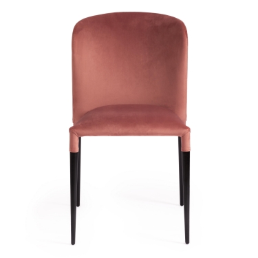 Стул Tetchair REVO mod. 7033 ткань/металл, 47х54х82 см, высота до сиденья 47 см, коричневый barkhat 12/черный