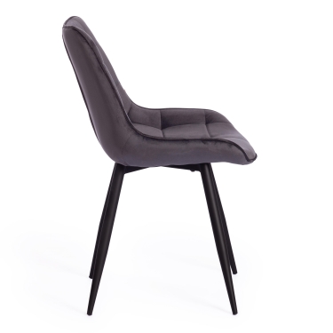 Стул Tetchair ABRUZZO mod. 8060 металл,ткань, 42 х 60 х 84 х 49 см, серый вельвет HLR-21