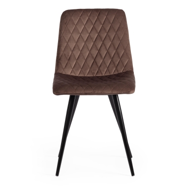 Кресло Tetchair BREMO mod. 708 ткань/металл, 58х55х83 см, высота до сиденья 48 см, коричневый barkhat 12/черный