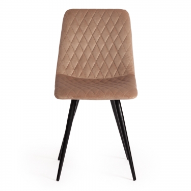 Стул Tetchair CHILLY X mod. 7096-1 ткань/металл, 45x53х88 см, высота до сиденья 50 см, бежевый barkhat 5/черный