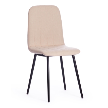 Стул Tetchair ARC ткань/металл, 46 х 52 х 88 см, бежевый 08/черный