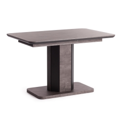Стол обеденный Tetchair SKAT ЛДСП/МДФ, 120-160х80х75 см, Оникс/Графит