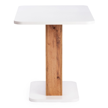 Стол обеденный Tetchair GENT ЛДСП, 110-145x68,6x75,5 см, Дуб вотан/Белый