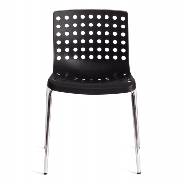 Стул Tetchair SKALBERG mod. C-084-A металл/пластик, 46 х 56 х 79 см, Black черный / Chrome хром
