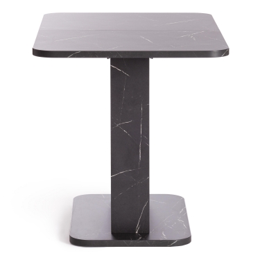 Стол обеденный Tetchair SMART ЛДСП, 105-140х68,6х75 см, Мрамор Блэк Роял/Белый