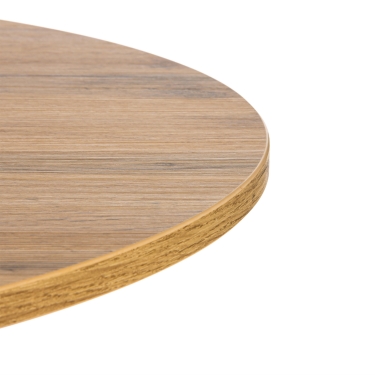Стол Tetchair URANUS ЛДСП/металл, 90x90x77 см, Дуб вотан/Черный