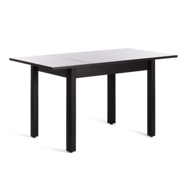 Стол Tetchair TURIA ЛДСП/HPL/МДФ, 100 х 70+40 х 75 см, Дуб морёный/чёрный