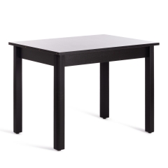 Стол Tetchair TURIA ЛДСП/HPL/МДФ, 100 х 70+40 х 75 см, Дуб морёный/чёрный