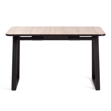 Стол Tetchair MALTIDO ЛДСП/HPL/металл, 130 х 75+30 х 75 см, Агат серый/черный