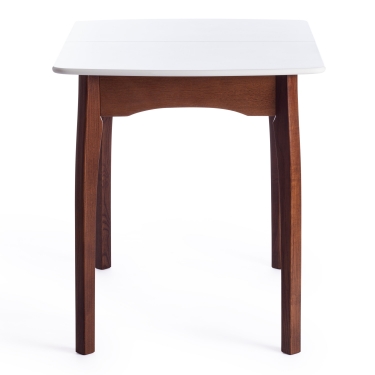 Стол Tetchair CATERINA бук, мдф, 100+30x70x75, коричневый, белый