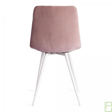 Стул Tetchair CHILLY mod. 7095-1 ткань/металл, 45x53х88 см, высота до сиденья 50 см, лавандовый barkhat 17/белый