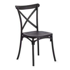 Стул Tetchair CROSS mod. PL24 пластик, 48 х 58 х 89 см, Black черный 05