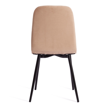 Стул Tetchair ARC Велюр/металл , 46 х 52 х 88 см, бежевый/черный