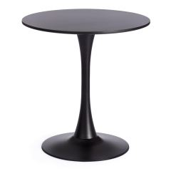 Стол Tetchair TULIP 70 mod. 46 металл / МДФ, 70 x 70 x 75 см, Black черный