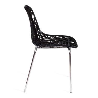 Стул Tetchair CRISPY mod. 61 металл, пластик, 44 x 56.5 x 80 см, Black черный 05/хром