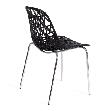 Стул Tetchair CRISPY mod. 61 металл, пластик, 44 x 56.5 x 80 см, Black черный 05/хром