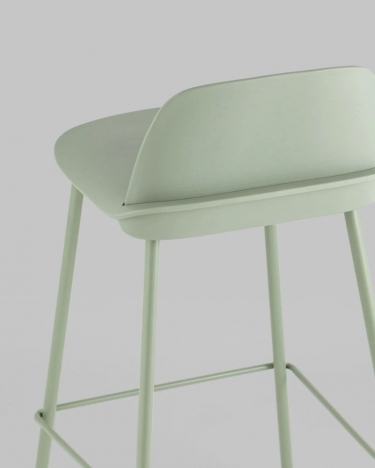 Стул полубарный Stool Group Mist Серо-зеленый