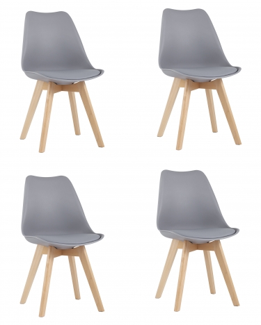 Стул Stool Group FRANKFURT NEW Серый 4 шт
