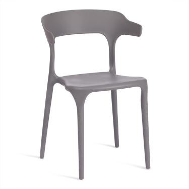 Стул Tetchair TON mod. PC33 пластик, 49 x 52 x 74 см, Dark-grey темно-cерый 15537