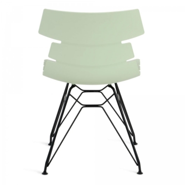 Стул Tetchair HANSEN mod. 622N / 1 шт. в упаковке пластик/металл, 51х47х80 см, высота до сиденья 45 см, фисташковый/черный