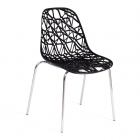 Стул Tetchair CRISPY mod. 61 / 1 шт. в упаковке металл, пластик, 44 x 56.5 x 80 см, Black черный 05/хром
