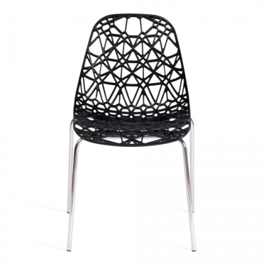 Стул Tetchair CRISPY mod. 61 / 1 шт. в упаковке металл, пластик, 44 x 56.5 x 80 см, Black черный 05/хром