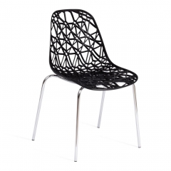 Стул Tetchair CRISPY mod. 61 / 1 шт. в упаковке металл, пластик, 44 x 56.5 x 80 см, Black черный 05/хром