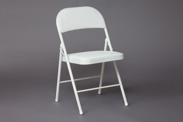 Стул складной Tetchair FOLDER mod. 032 / 1 шт. в упаковке каркас металл, сиденье/спинка экокожа, 415176см, белый