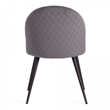 Стул Tetchair MONRO mod. 5144 / 1 шт. в упаковке металл/вельвет, 51x56x84 см, серый HLR 21/черный