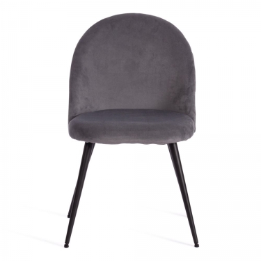 Стул Tetchair MONRO mod. 5144 / 1 шт. в упаковке металл/вельвет, 51x56x84 см, серый HLR 21/черный