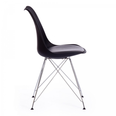 Стул Tetchair TULIP IRON CHAIR mod.EC-123 / 1 шт. в упаковке металл/пластик, 54,54883,5см, черный