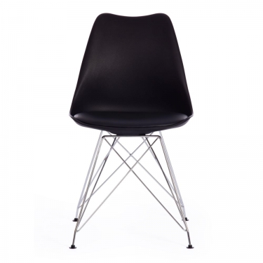 Стул Tetchair TULIP IRON CHAIR mod.EC-123 / 1 шт. в упаковке металл/пластик, 54,54883,5см, черный