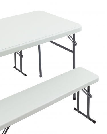 Комплект стола и двух скамеек Stool Group Кейт 1135 см Белый