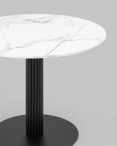 Стол обеденный Stool Group Stem D90 Мрамор