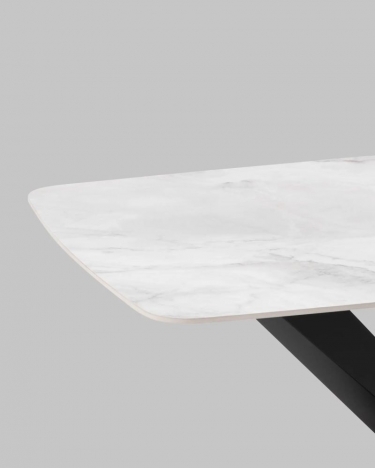 Стол обеденный Stool Group Belle 160х90 Белый мрамор