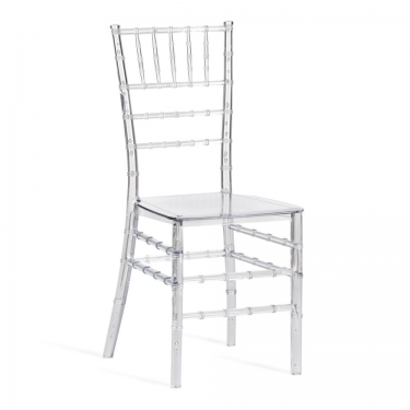 Стул Tetchair CHAVARI mod. 101 пластик, 40.5 х 49 х 88.5 см, Transparent Прозрачный