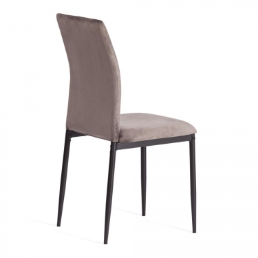 Стул Tetchair CAPRI mod. 39 металл, вельвет, 49.5 х 41 х 93,5 см, Dark grey темно-серый HLR24 / черный