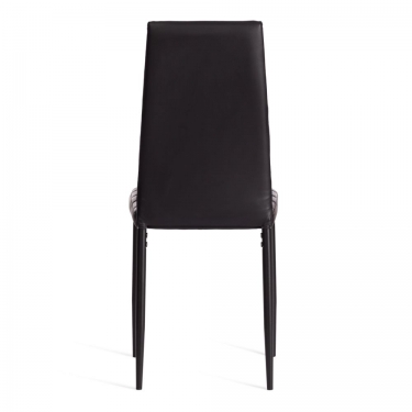 Стул Tetchair Easy mod. 24-1 металл, экокожа, 49 х 41 х 98 см, Black Черный / Black Черный