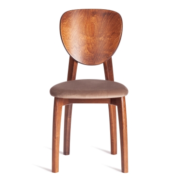 Стул Tetchair DIAMANTE мягкое сидение бук, 42x42x85см, коричневый, ткань Tenerife Mocco