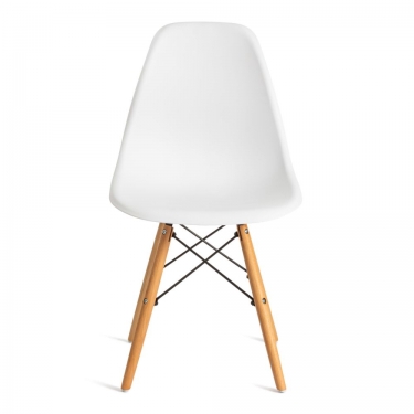 Стул Tetchair CINDY EAMES mod. 001 / 1 шт. в упаковке дерево бук/металл/сиденье пластик, 51x46x82.5см, white белый