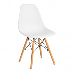Стул Tetchair CINDY EAMES mod. 001 / 1 шт. в упаковке дерево бук/металл/сиденье пластик, 51x46x82.5см, white белый