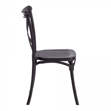 Стул Tetchair CROSS mod. PL24 / 1 шт. в упаковке пластик, 48 х 58 х 89 см, Black черный 05