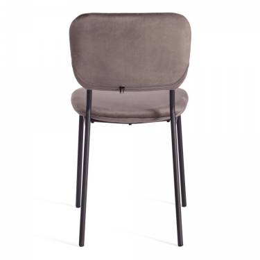 Стул Tetchair CAROL mod. UC06 / 1 шт. в упаковке металл, вельвет, 45 х 56 х 82 см, Light grey светло-серый HLR24 / черный
