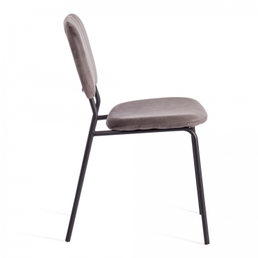 Стул Tetchair CAROL mod. UC06 / 1 шт. в упаковке металл, вельвет, 45 х 56 х 82 см, Light grey светло-серый HLR24 / черный