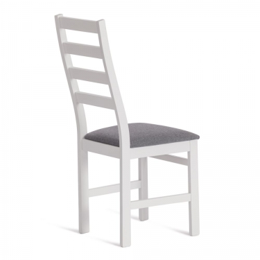 Стул Tetchair ROSARIO / 1 шт. в упаковке Многослойная фанера, 39 х 39 х 99 см, white, ткань тёмно-серая 150